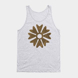 Rubbed brass adinkra Tank Top